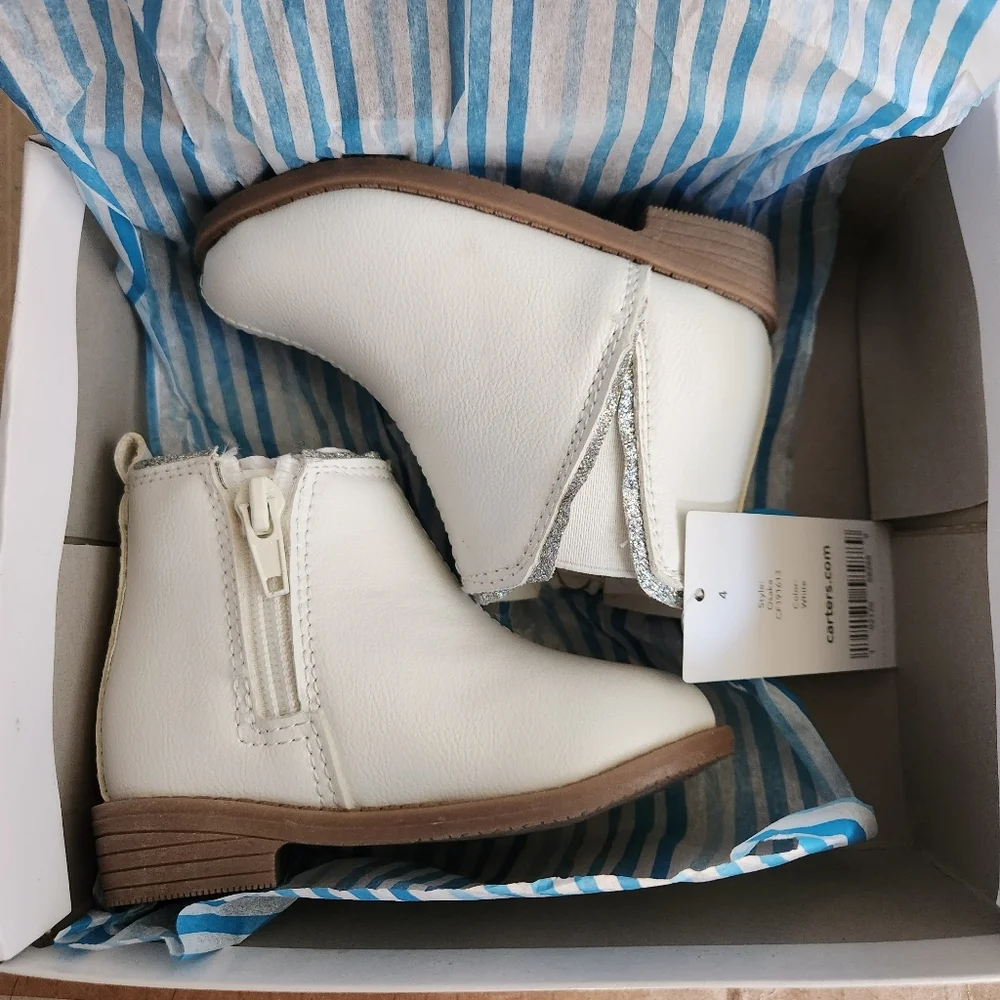 Carter's Toddler White Osaka Boots